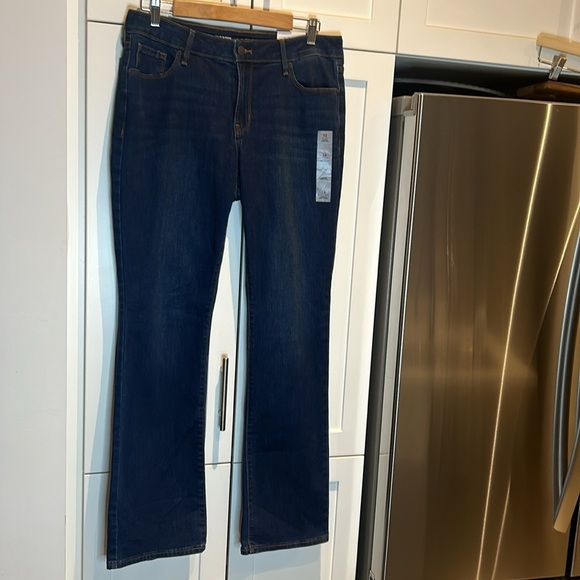 Old Navy Midrise Kicker Boot Cut Jeans Women Size 12 NEW - Picture 9 of 13